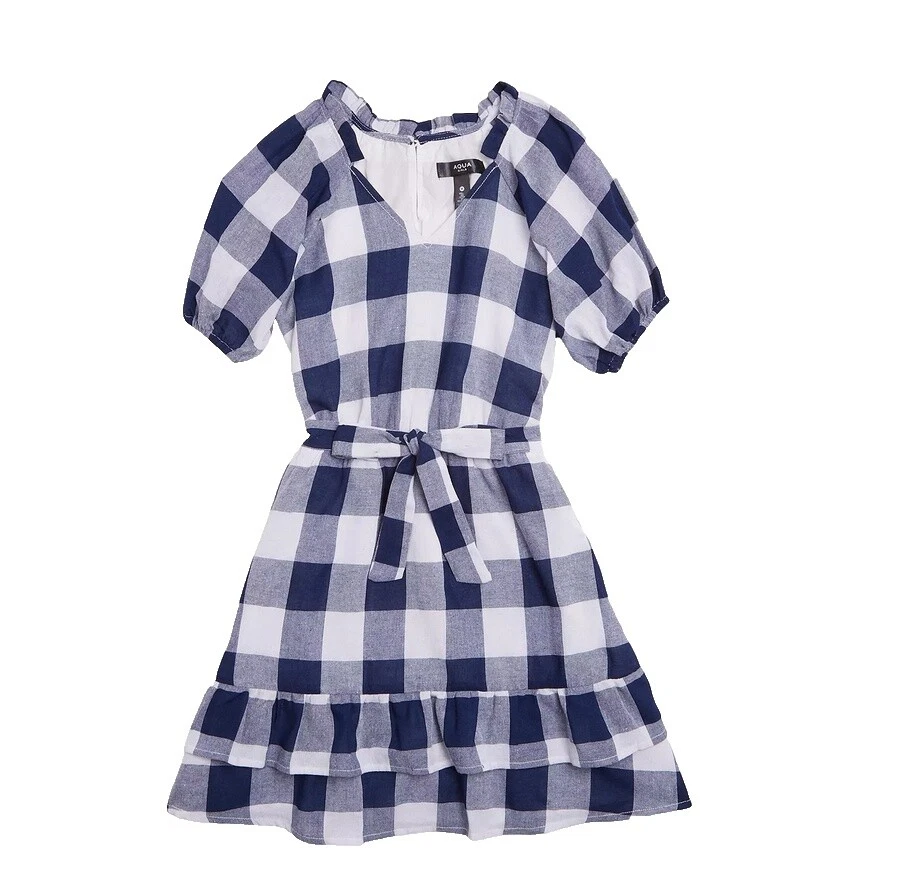 Vestidos Casual Aqua Poliéster para Niñas