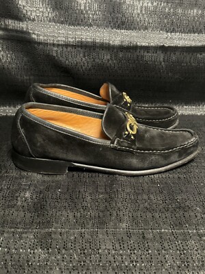 Salvatore Ferragamo Black Suede Loafer Men display picture 3