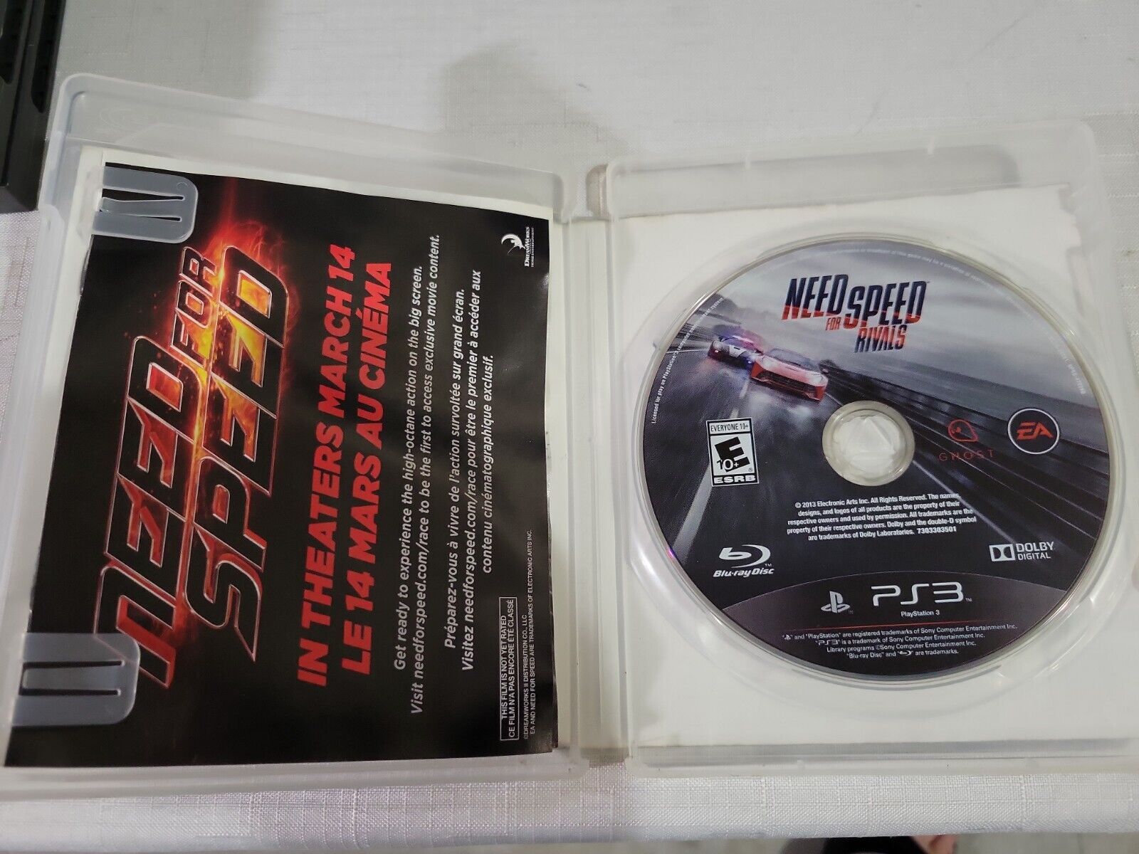 Need for Speed: Rivals (Sony PlayStation 3 PS3, 2013) Game, Case, &  Instructions 14633730333