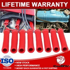 8X 6" HIGH HEAT SHIELD ENGINE SPARK PLUG WIRE BOOT PROTECTOR SLEEVE COVER Stock