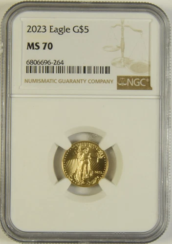 2023 $5.00 Gold Eagle NGC MS-70 #96-264