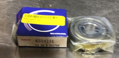 【新品】ゼン15ポンド 6304-ZZE CM NACHI Brand Metal Shield Ball Bearing 20x52x15 6304 ZZ