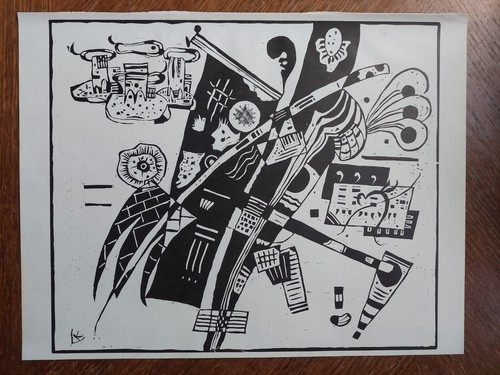 Wassily KANDINSKY Original woodcut 1935, produced in 1966 - Picture 2 of 11