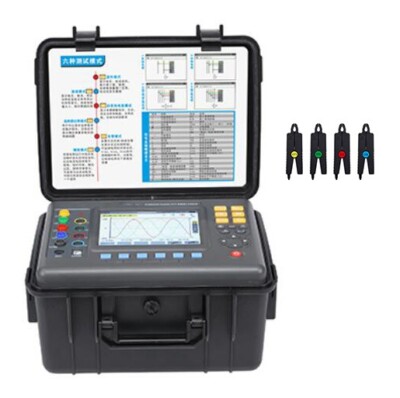Three-phase Power Quality Analyzer Meter With 4pcs 8mm×15mm Current Clamp