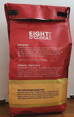 Café molido tostado medio a las ocho en punto ""Caramel Macchiato"" 11 oz vencimiento 12/23 - Imagen 2 de 5