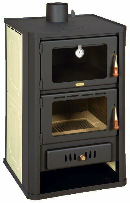 Wood Burning Cooking Stove with Boiler Oven 14+5.4 kw Prity FGW15 | eBay