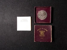 1951 Great Britain Festival of Britain Crown Red Boxed with COA