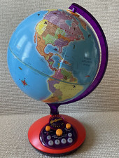 12" GeoSafari Talking Globe Jr. Educational Insights Model EI-8898 Damaged Dent