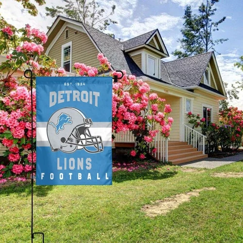 Detroit Lions Garden Flag Outdoor Window Banner Yard Flag