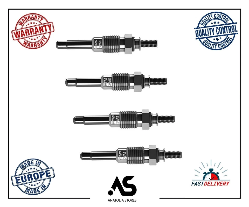 4X Bujías incandescentes 11V para Renault Clio I 19 Volvo 340-360 7700734956 Foto 4 de 4