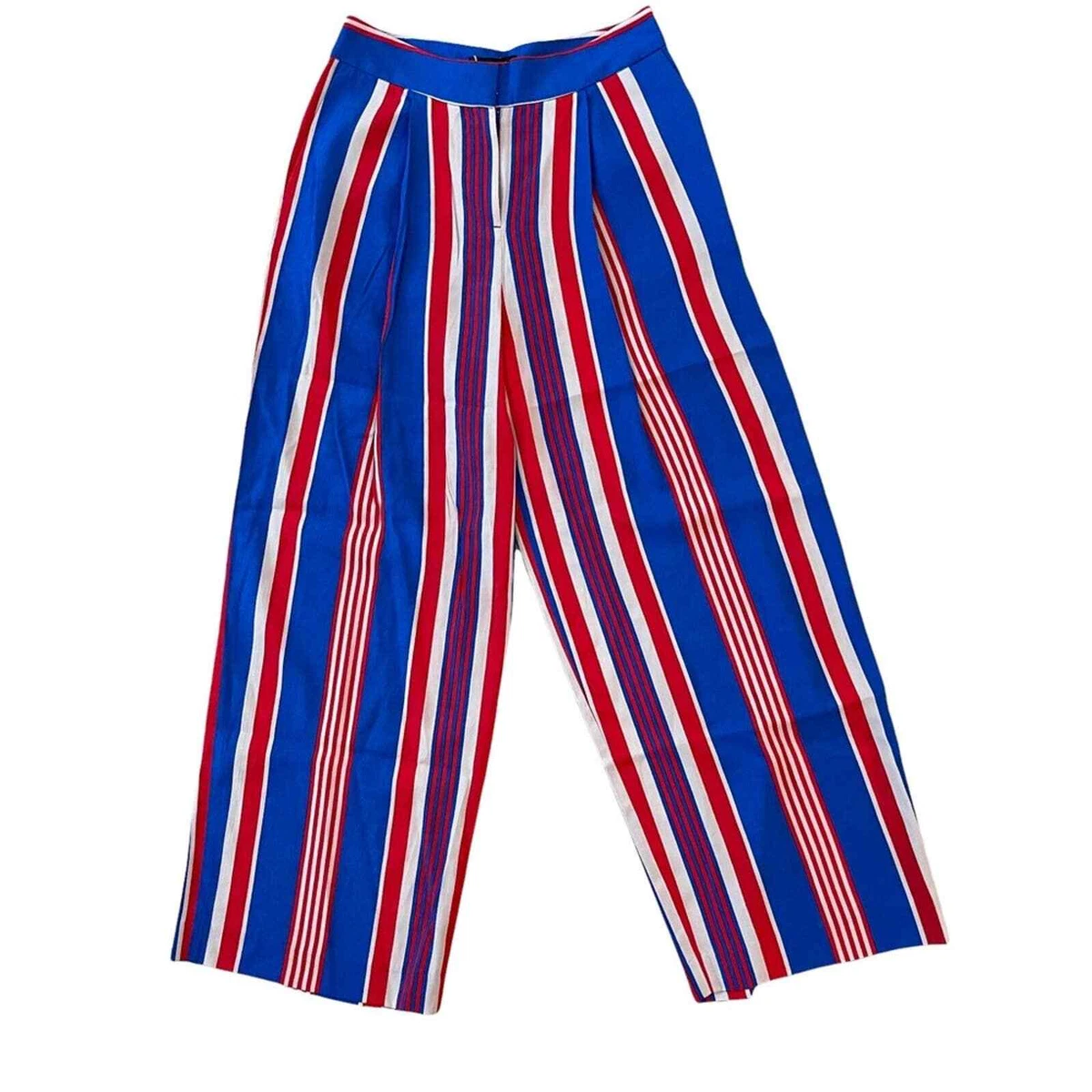 Other Stories NWT Striped Wide Leg Trouser High rise Pants Red