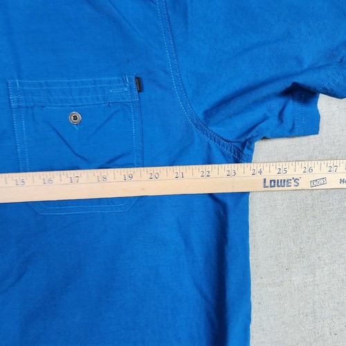 AMPLIFY Shirt Mens XL Blue Short Sleeve Button Up Casual Lightweight - Picture 8 of 15