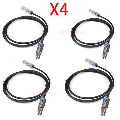 2pcs External Mini SAS SFF-8088 26P to SFF-8088 Mini SAS 26P Cable for Server 2M