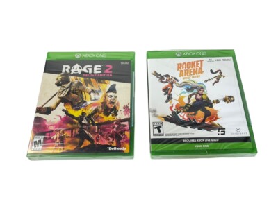 Lot of 2 Microsoft Xbox One Rage 2 Deluxe Edition & Rocket Arena NEW Sealed