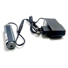 Focusable 555nm 10mW Green light Dot Green Laser Diode Module w 12V Adapter