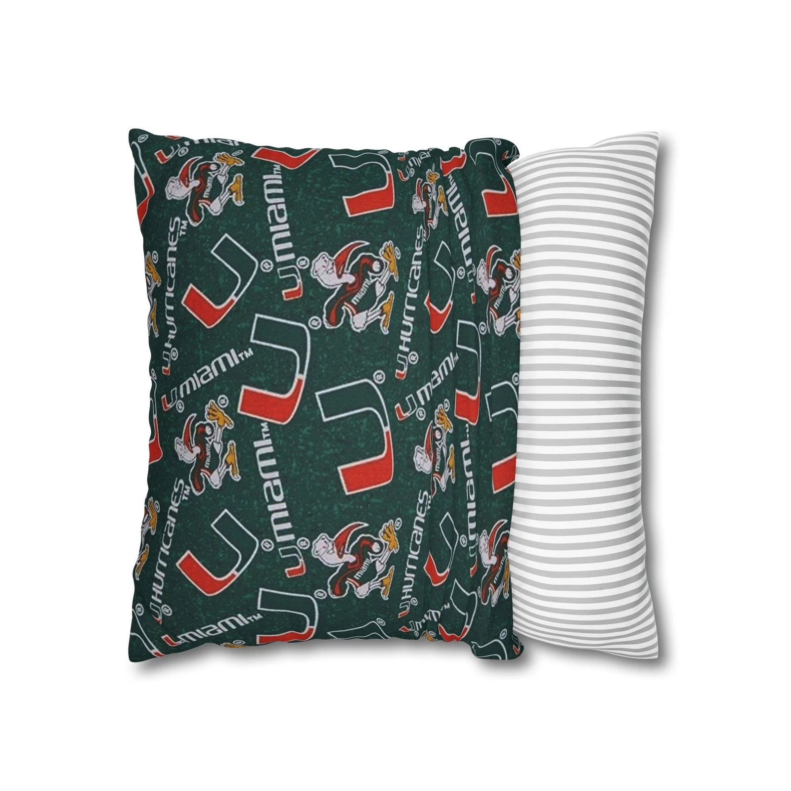 University of Miami Spun Square Pillowcase
