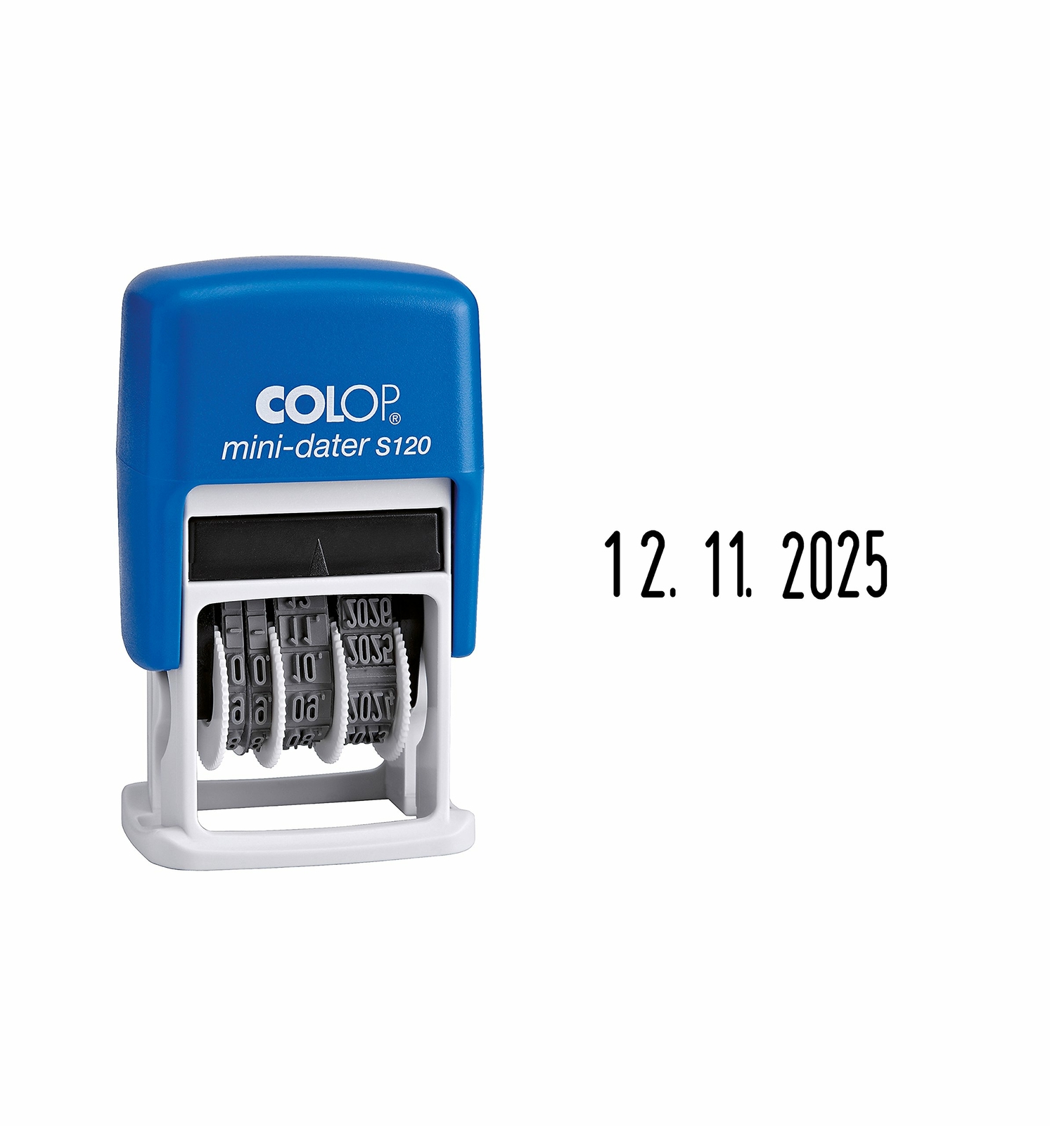 Colop 104686 Data Timbro S120 Data in cifre International, 4 mm (x1S)