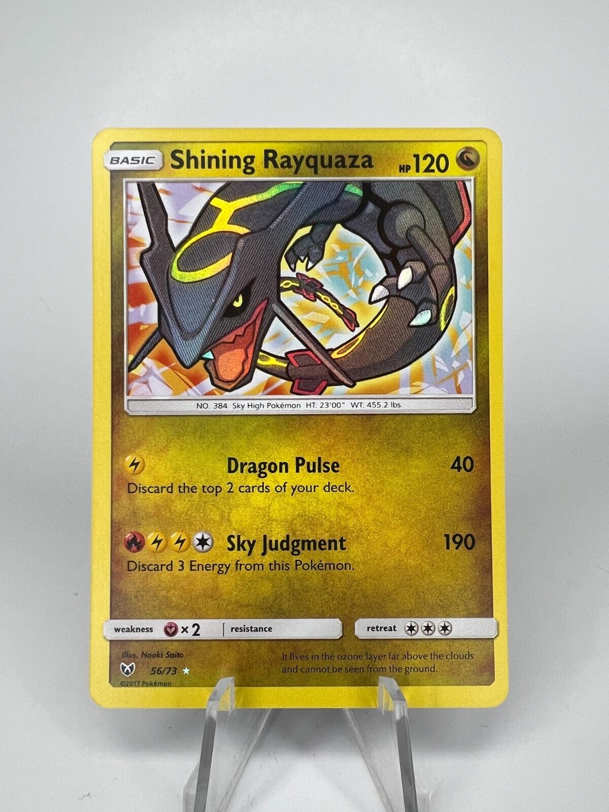 Pokemon Card TCG Thai Rayquaza Shining Shiny Holo Legends Rare