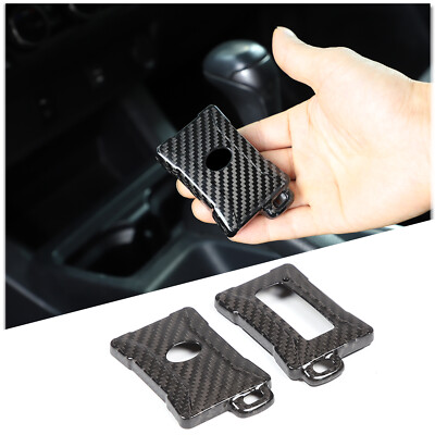 Dry Carbon Remote Control Key Case Protector Cover Shell For Toyota Tacoma