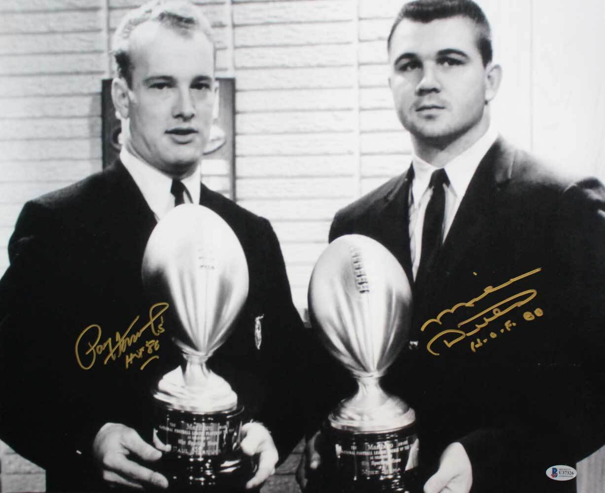 Ditka Autographed Signed Chicago Bears & Packers Mike & Paul Hornung / 16x20 Photo BAS 30048 