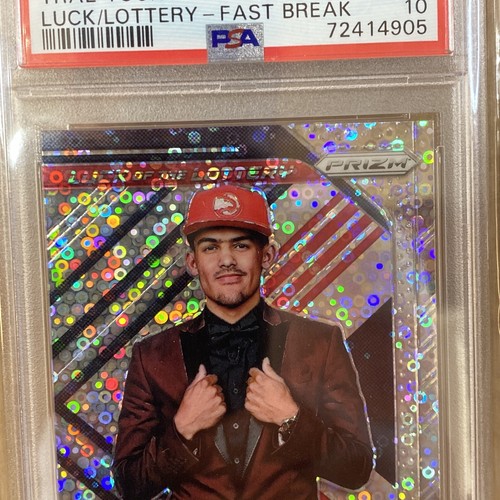 Trae Young 2018 Panini Prizm Luck Of The Lottery Fast Break PSA 10 Gem Mint RC - Picture 3 of 16