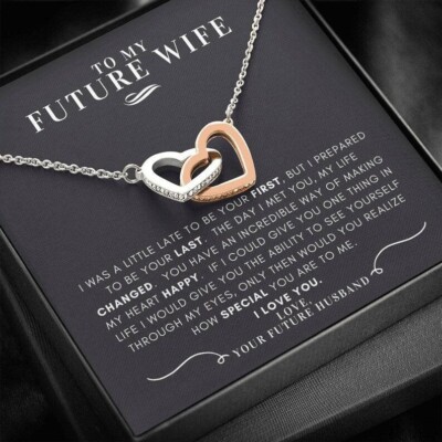 To My Future Wife Necklace, Future Wife Gift, Forever And Always Necklace, Wife