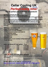 Beer Cellar Cooling System Installed UK Nationwide Very Efficient 3Year Warranty