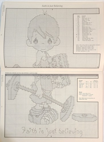 Precious Moments PM-17 Cross Stitch Pattern Book 1987 - Picture 3 of 8
