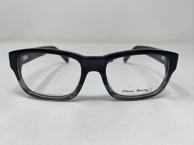 Ethan Henry EHS-907 Smoke 52-18-140 Gray/Black Full Rim Eyeglasses Frame MA34