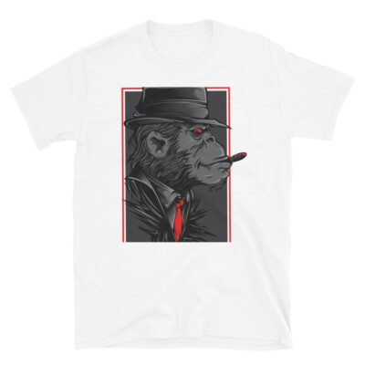 Mafia Monkey Gangster Fantasy Monster Art Retro Classic Everyday Graphic T-Shirt