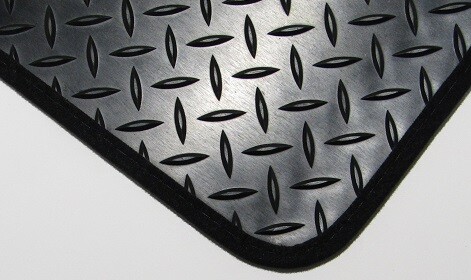 Car Mats for Toyota Prius 09 to 12 1 Piece Rear Black Rubber mats with 2 CLIPS - Picture 1 of 5