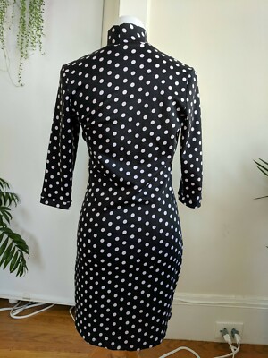 slim fit dress slacks Ilona Polka Dot Twist Front Mini Dress main image 1