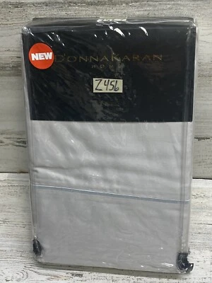 Donna Karan Queen Flat Sheet Silk Indulgence Cotton / Silk Platinum New