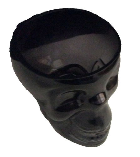 Pottery Barn Skelett Totenkopf Glas Eiskübel Gothic schwarz Halloween NEU Neu im Karton - Bild 3 von 4