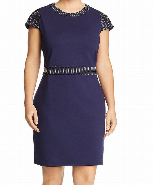 navy blue work dress