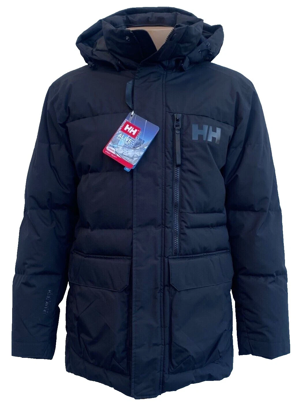 Abrigos Negro Helly Hansen, chaquetas y chalecos para hombres
