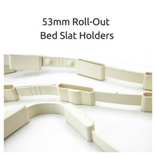Roll Out 53mm Rubber Bed Slat Holders/ Strips - Supplied as Pair - Free Delivery