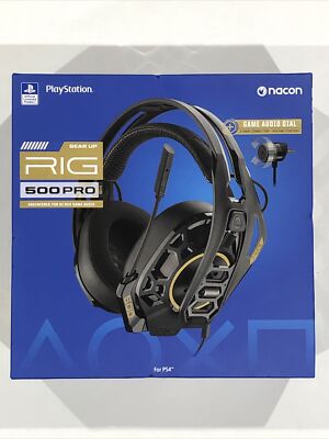New Plantronics RIG 500 Pro HS Gaming Headset for PlayStation 4 - Black