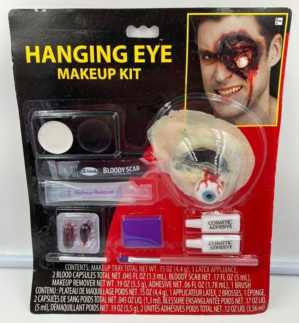 Halloween Costume Makeup Kit Hanging Eye Monster Freddie Horror