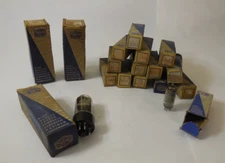 Vintage SHIELD RADIO RECEIVER/ TV VACUUM TUBES  - Lot of 17