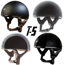  TORC T5 Fiberglass Cruiser 1/2 Half Shell Open Face Motorcycle Retro Helmet DOT