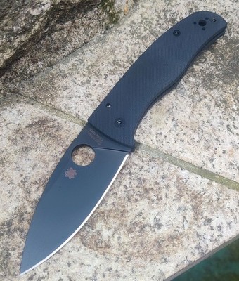 Spyderco Messer Bodacious G10 Black Blade PlainEdge Compression Lock