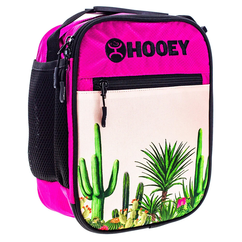 - Pink With Cactus Scene And Black Highlights - New