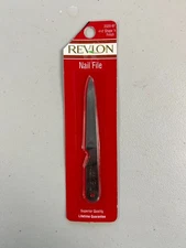 Revlon Revlon Shape N finish Nail File Stainless Steel 2320-97 Vintage 90s