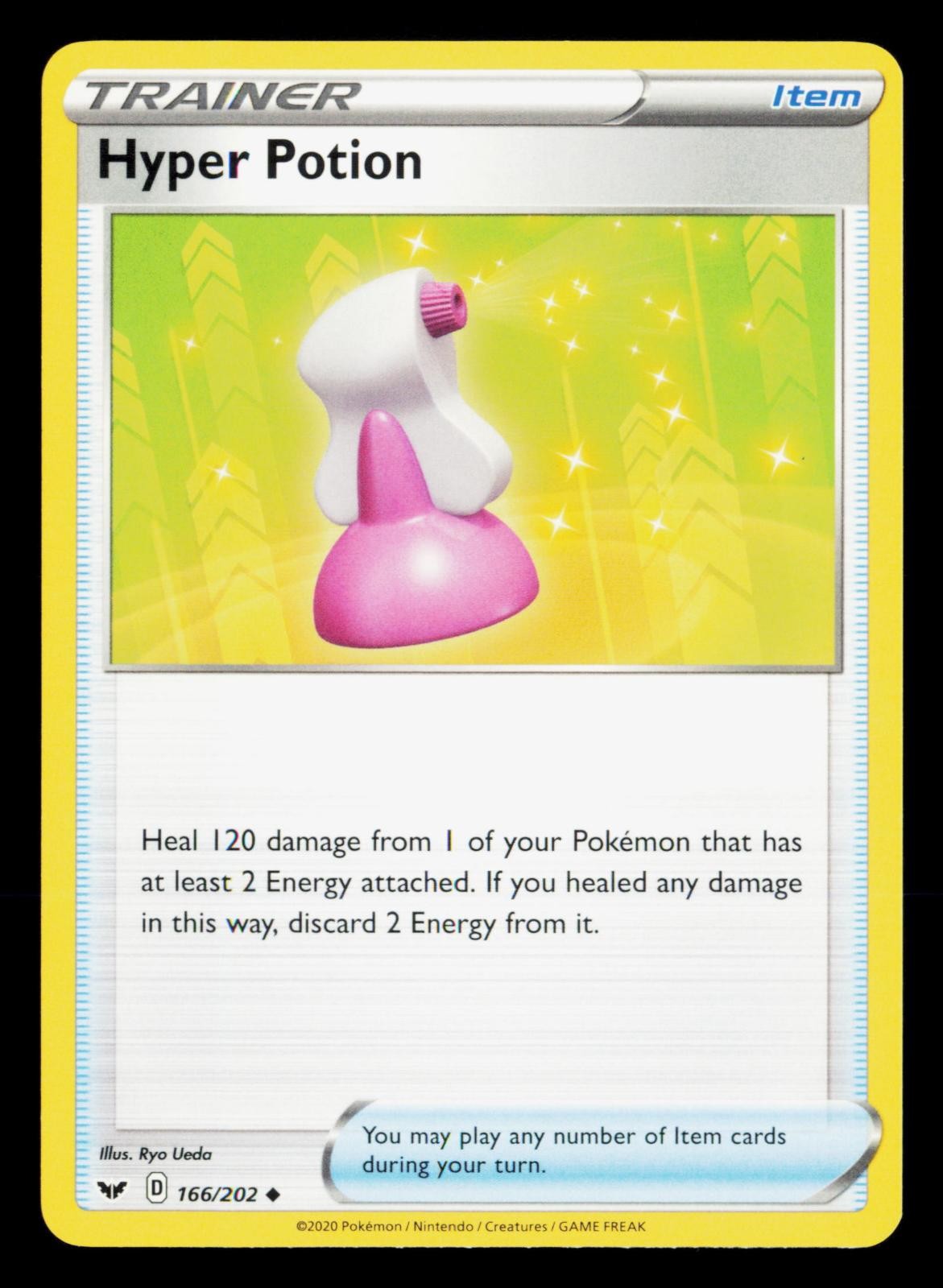 Hyper Potion 166/202 Uncommon Sword & Shield Pokemon Near Mint