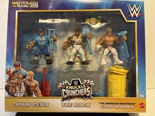 NIB 2024 WrestleMania Knuckle Crunchers John Cena The Rock Cody Rhodes