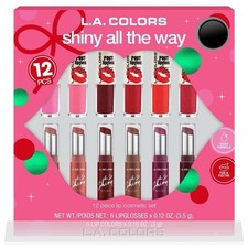 L.A. COLORS Shiny 12 Piece Multicolor Lip Glo...