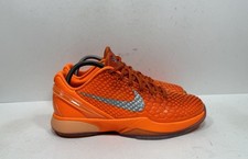 Nike Kobe 6 Total Orange GS Size 7Y FV9676-800 Basketball Shoes