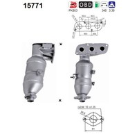 As 15771 Katalysator FüR C1 107 Aygo 1.0 06.05-09.14 Peugeot Toyota CitroËN