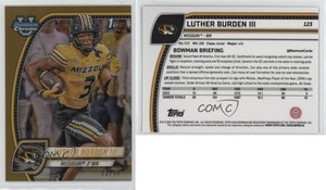 2024 Bowman U Chrome Gold Refractor /50 Luther Burden III #123